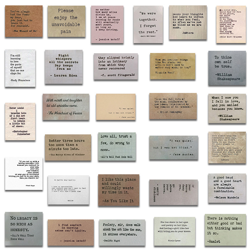 60Pcs Vintage Notes Celebrity  - Kids Toys Quotes reseña y precio