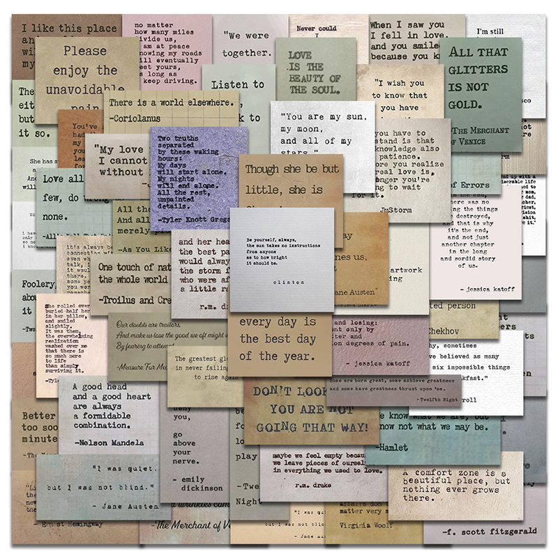 60Pcs Vintage Notes Celebrity  - Kids Toys Quotes reseña y precio