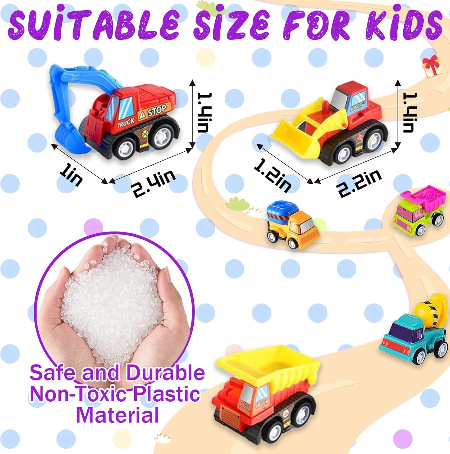 12pcs Pull Back Cars Truck Veh - Kids Y Toys reseña y precio