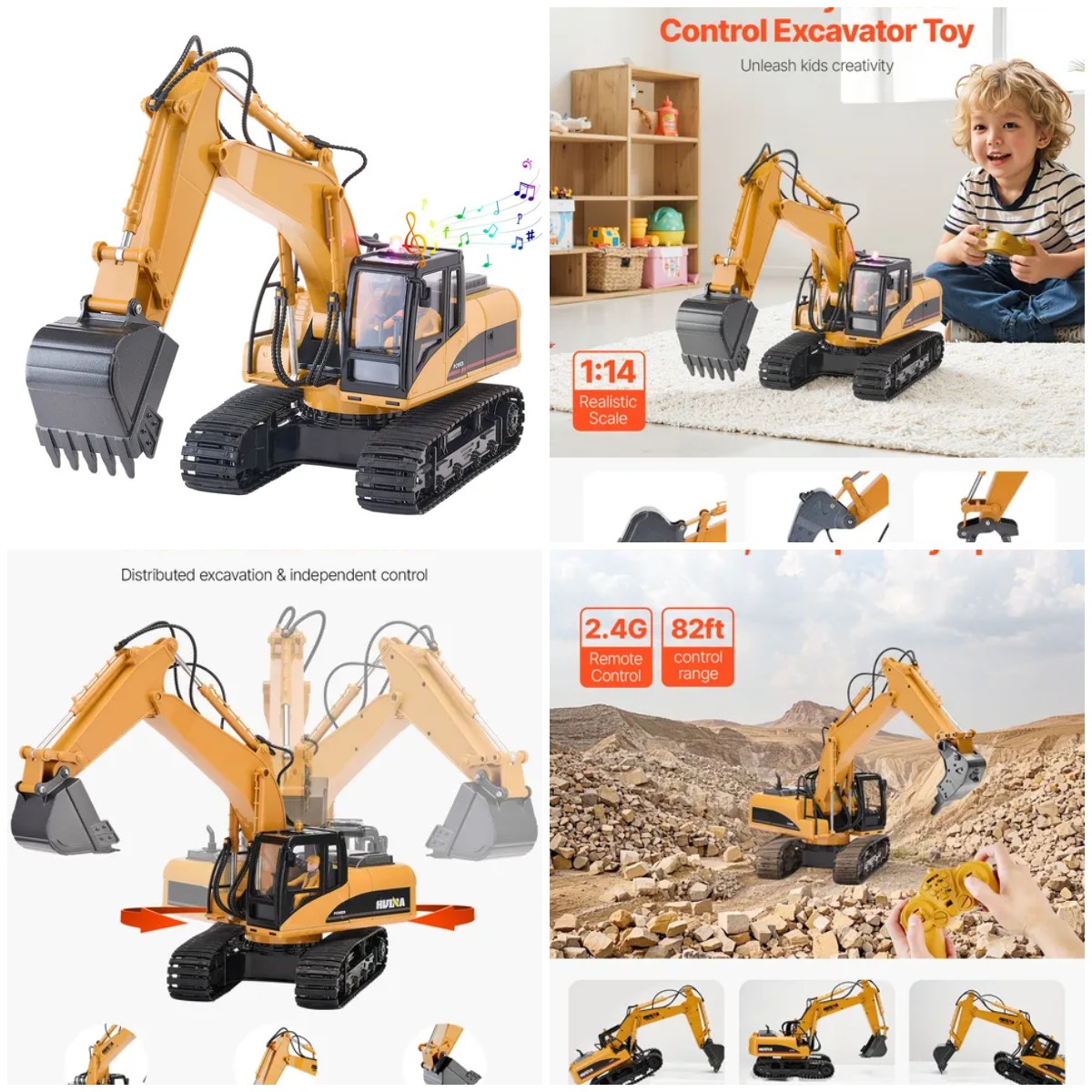 Remote Control Excavator Toy 1 - Kids Y Toys reseña y precio
