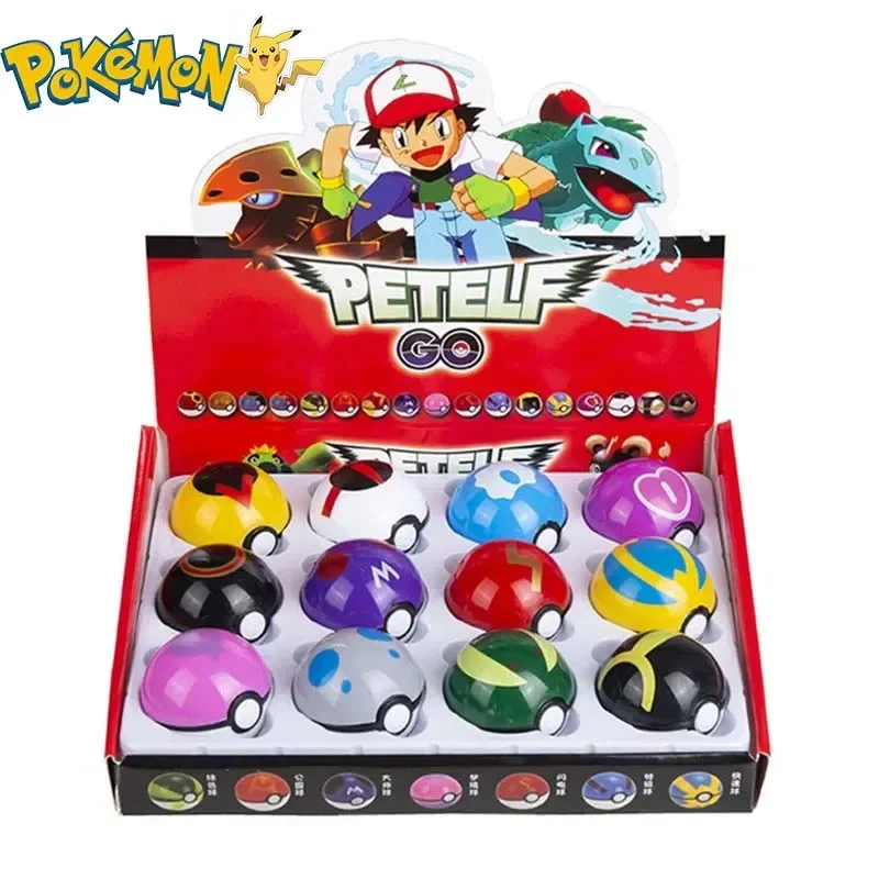 12Pcs Pokemon Figure Pokeball  - Kids Toys Idea reseña y precio