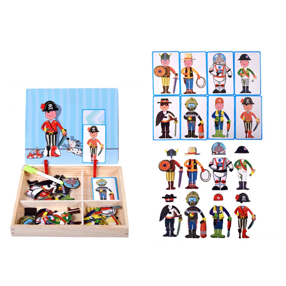 Wood Magnetic 3D Puzzles with  - Kids Toys Drawing Easy reseña y precio