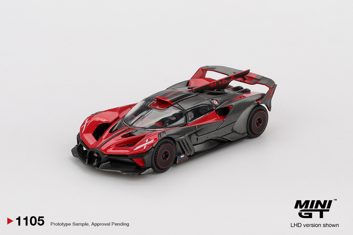 MINIGT 1/64 Bugatti Bolide Red - Kids Y Toys reseña y precio