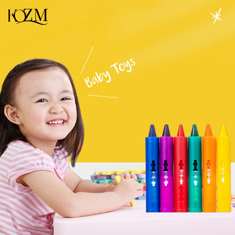 6Pcs Washable Bath Crayons Col - Kids Toys Drawing Easy reseña y precio