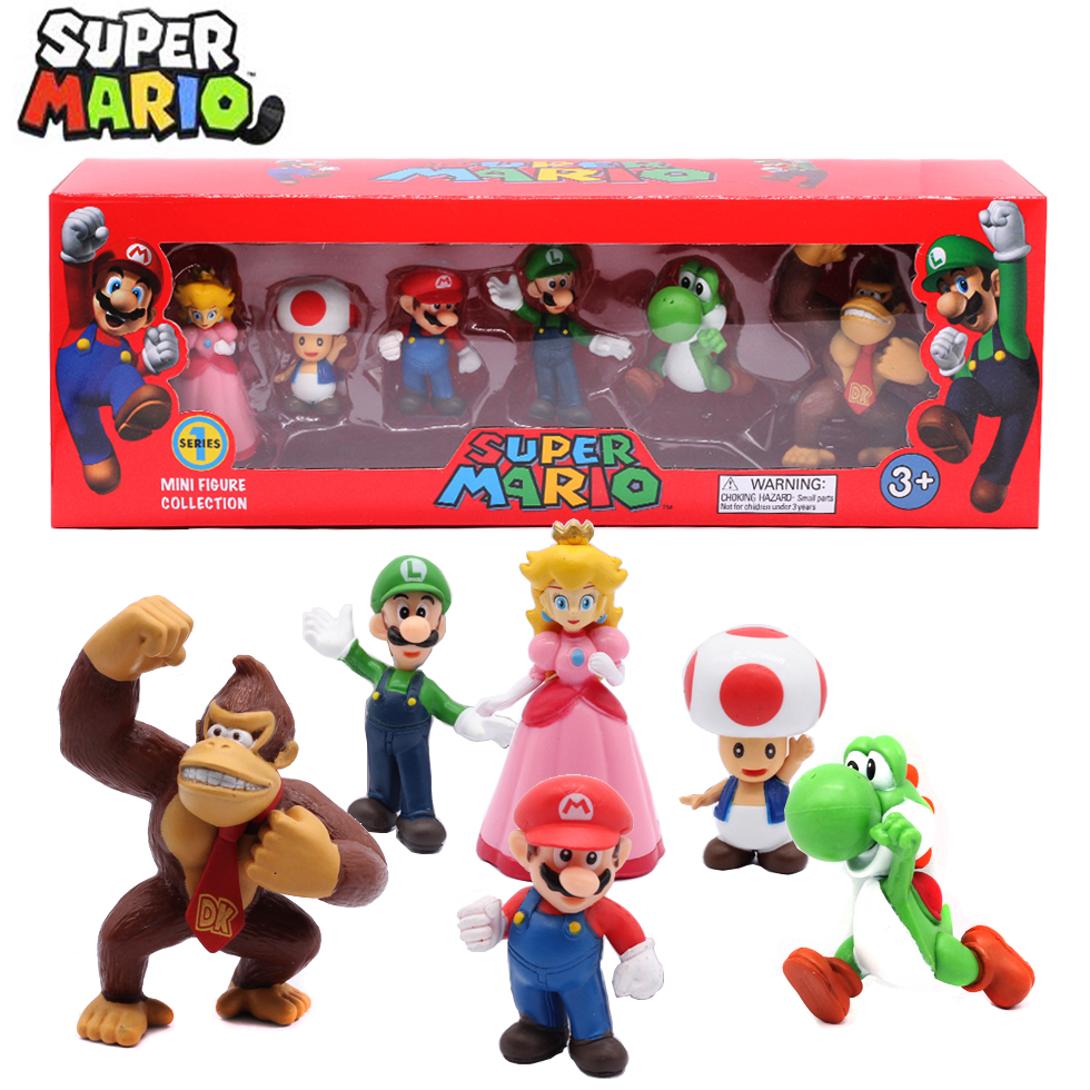 # 6pcs/set Super Mario Bros PV - Kids Toys Idea reseña y precio